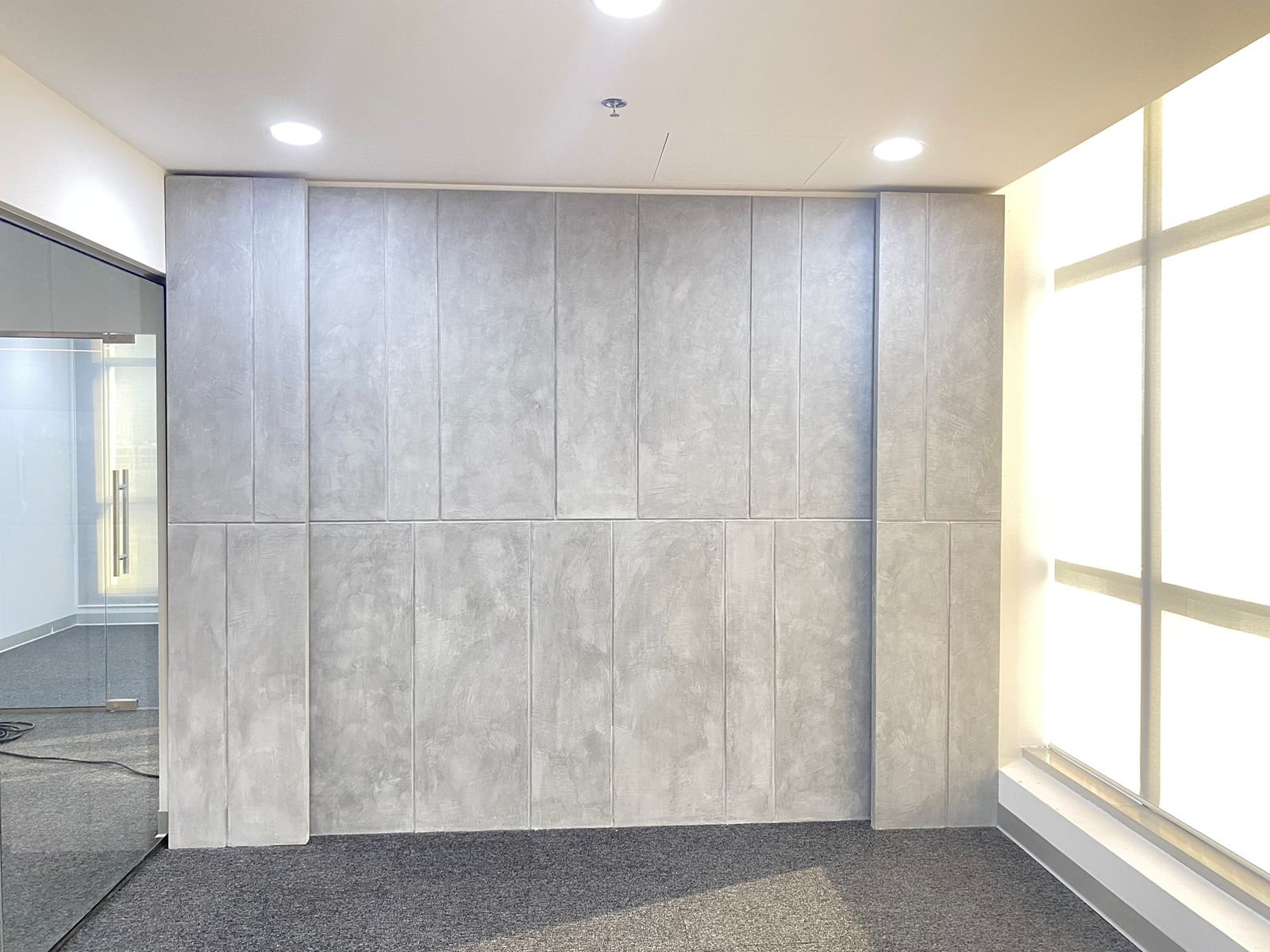 Wall Cladding in Manager Office