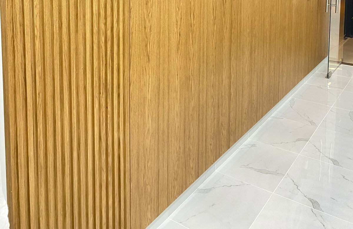 Wooden Wall Cladding in Main Entrance